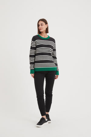 STRIPE CONTRAST KNIT