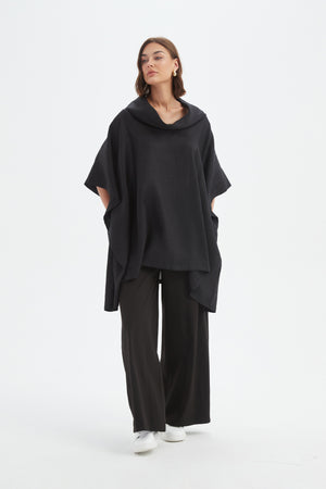 [PRE-ORDER] OVERSIZED COLLAR PONCHO
