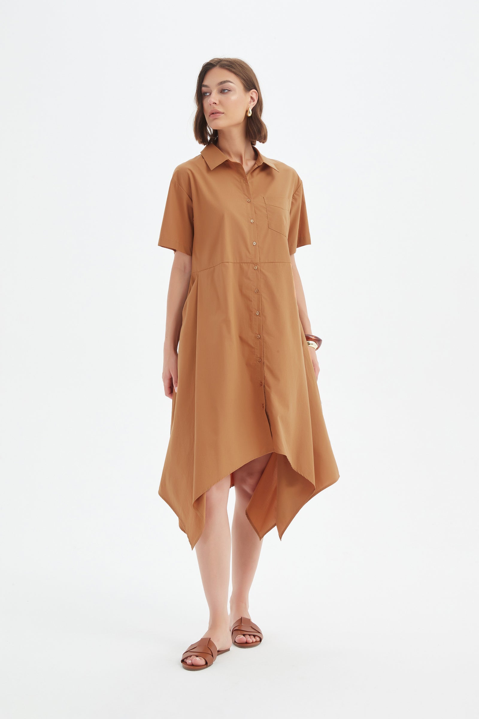 HANKY HEM SHIRT DRESS
