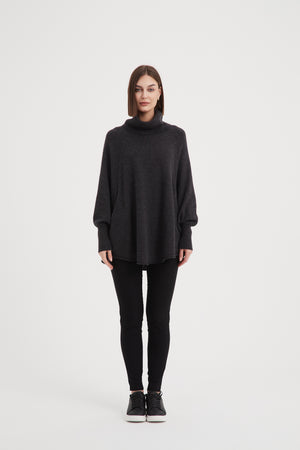 HIGH NECK OVERSIZED KNIT