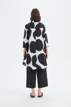 PRINT SWING BACK SHIRT