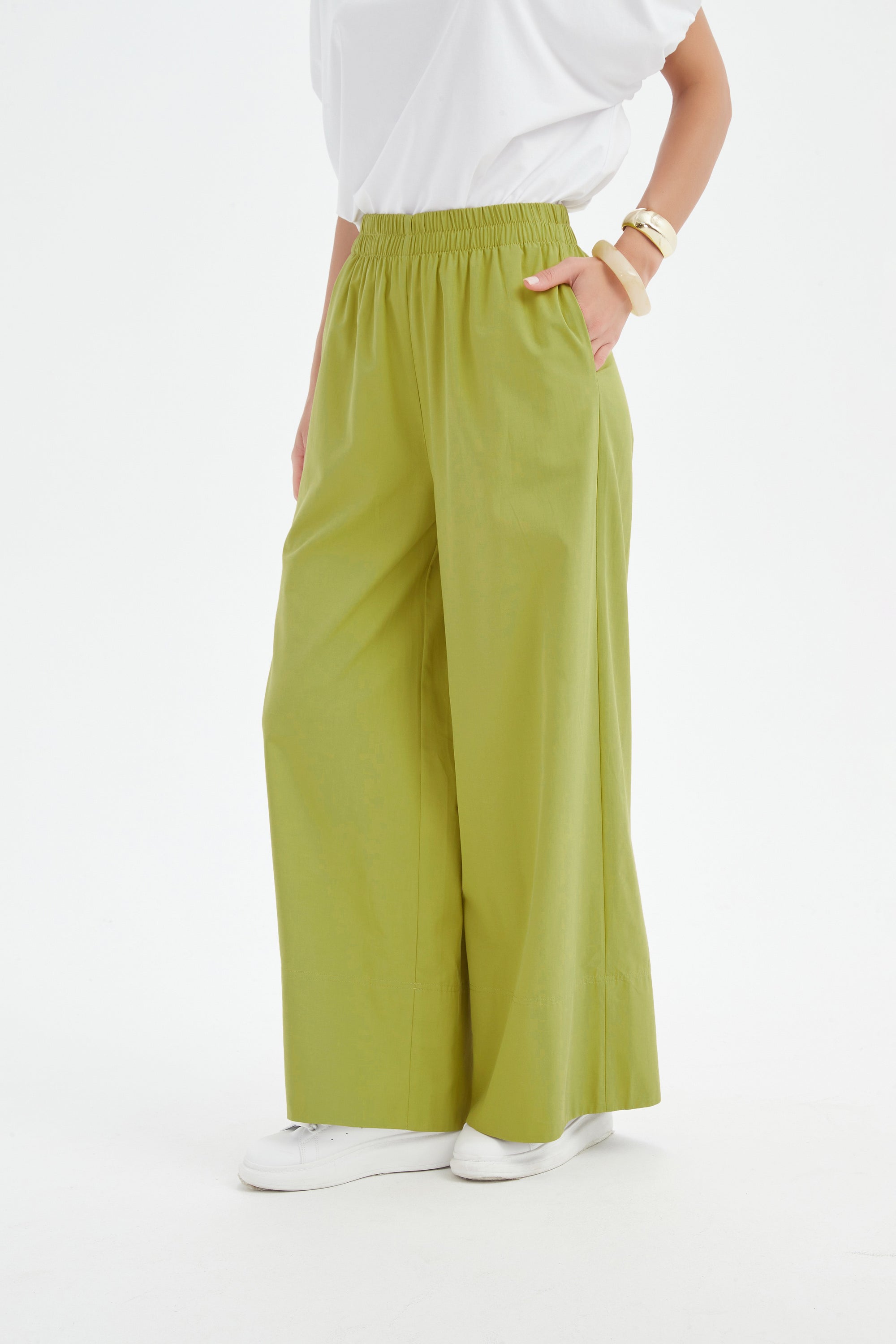 DEEP CUFF PALAZZO PANT