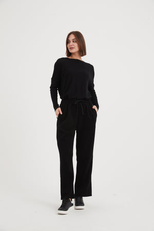 STRAIGHT LEG STRETCH CORD PANTS