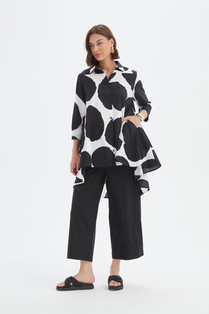 PRINT SWING BACK SHIRT