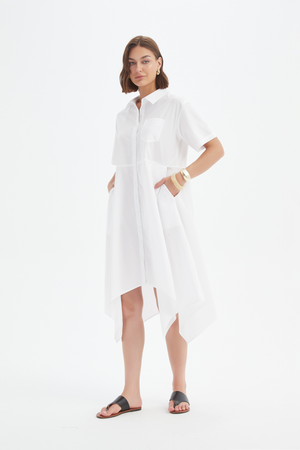 HANKY HEM SHIRT DRESS