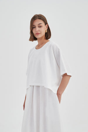 SHORT SLEEVE LAYER TOP