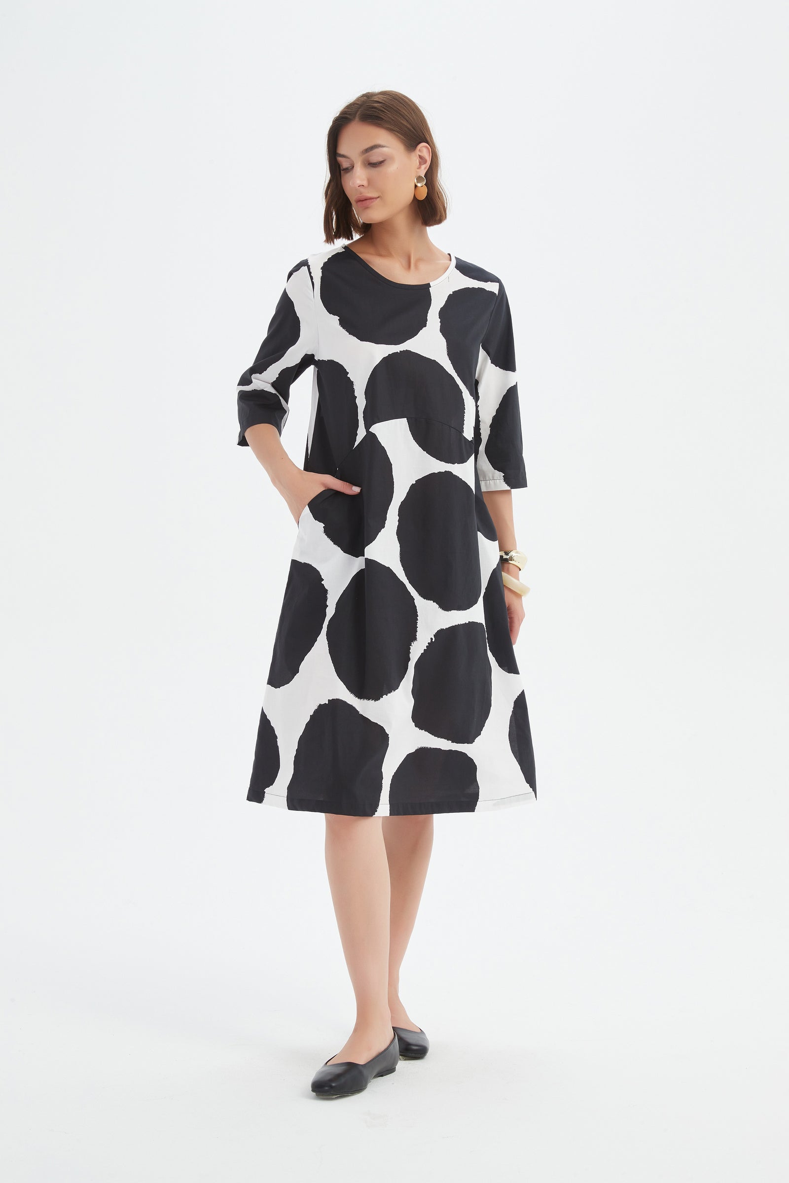 Tirelli relaxed blouse round neckline