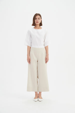 CROPPED WIDE LEG PANT