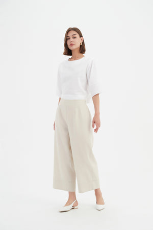 CROPPED WIDE LEG PANT