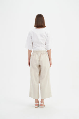 CROPPED WIDE LEG PANT