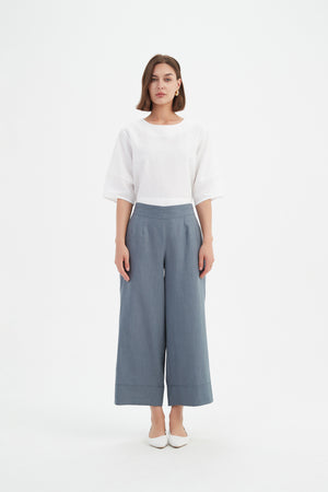 CROPPED WIDE LEG PANT