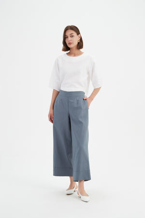 CROPPED WIDE LEG PANT