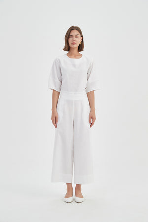 CROPPED WIDE LEG PANT