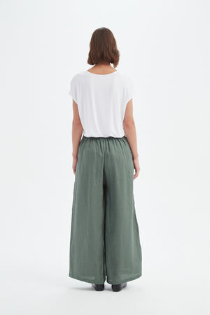 PLEAT FRONT PALAZZO PANT