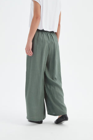 PLEAT FRONT PALAZZO PANT