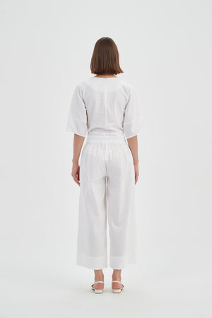 CROPPED WIDE LEG PANT