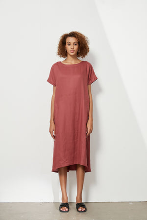 ELASTIC GATHER DRESS