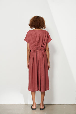ELASTIC GATHER DRESS