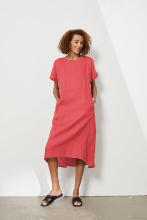 ELASTIC GATHER DRESS