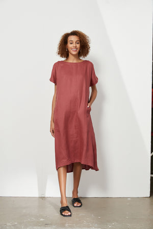 ELASTIC GATHER DRESS