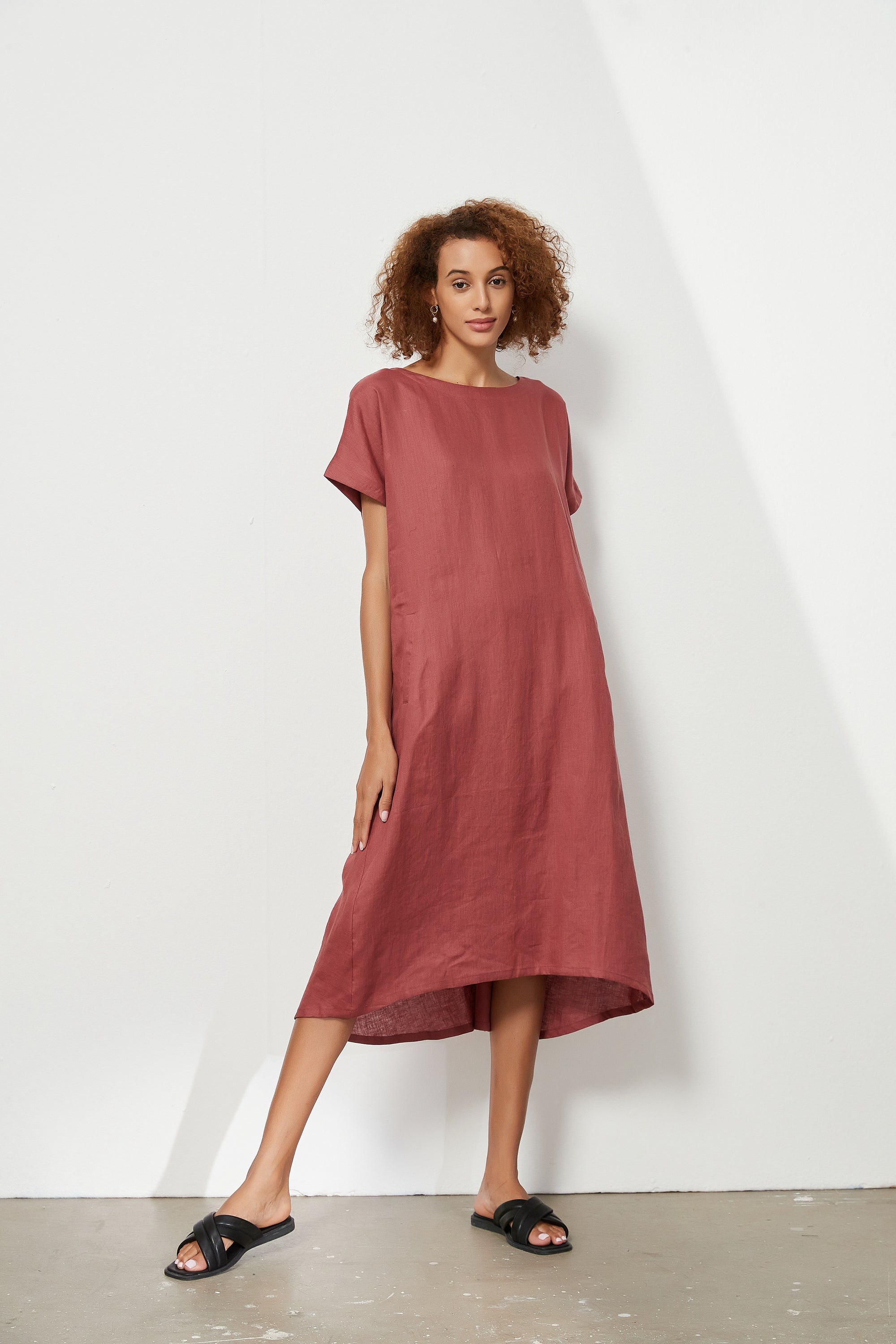 ELASTIC GATHER DRESS