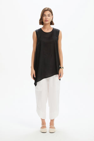 ASYMMETRIC SLEEVELESS TUNIC