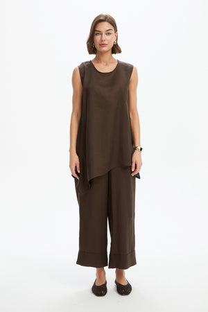 ASYMMETRIC SLEEVELESS TUNIC