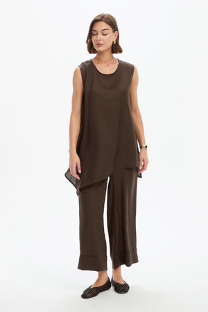 ASYMMETRIC SLEEVELESS TUNIC