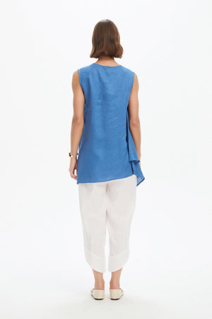 ASYMMETRIC SLEEVELESS TUNIC