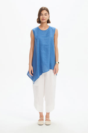 ASYMMETRIC SLEEVELESS TUNIC
