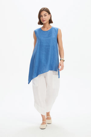 ASYMMETRIC SLEEVELESS TUNIC