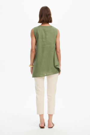 ASYMMETRIC SLEEVELESS TUNIC