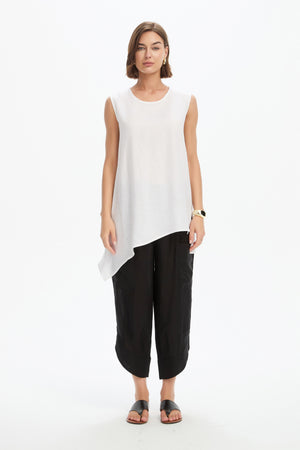 ASYMMETRIC SLEEVELESS TUNIC