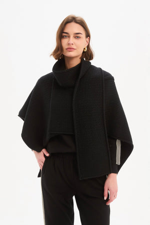ASYMMETRIC WRAP KNIT