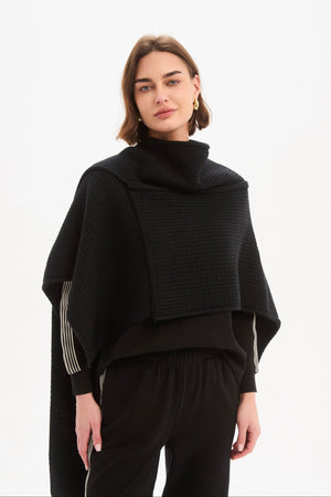 ASYMMETRIC WRAP KNIT