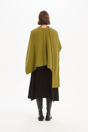 ASYMMETRIC WRAP KNIT
