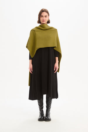 ASYMMETRIC WRAP KNIT