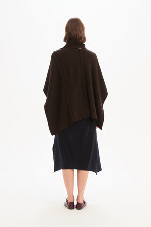 ASYMMETRIC WRAP KNIT
