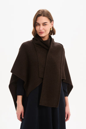 ASYMMETRIC WRAP KNIT