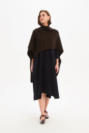 ASYMMETRIC WRAP KNIT