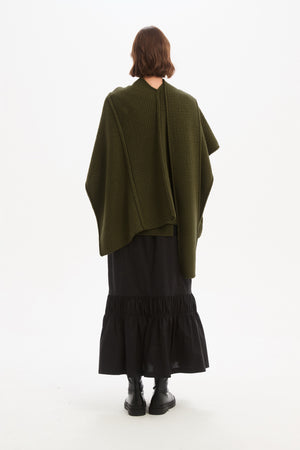 ASYMMETRIC WRAP KNIT