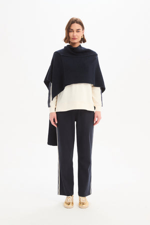 ASYMMETRIC WRAP KNIT