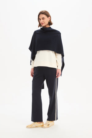 ASYMMETRIC WRAP KNIT