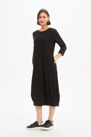 BANDED HEM JERSEY DRESS