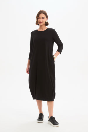 BANDED HEM JERSEY DRESS