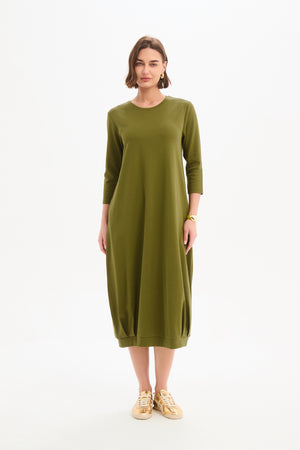 BANDED HEM JERSEY DRESS