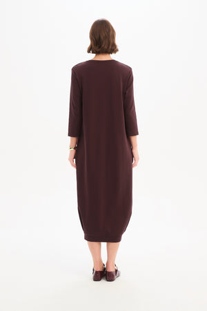 BANDED HEM JERSEY DRESS
