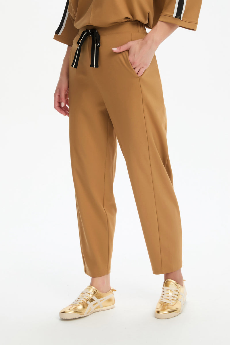 BARREL LEG LOUNGE SUMMER PANT cinnamon side