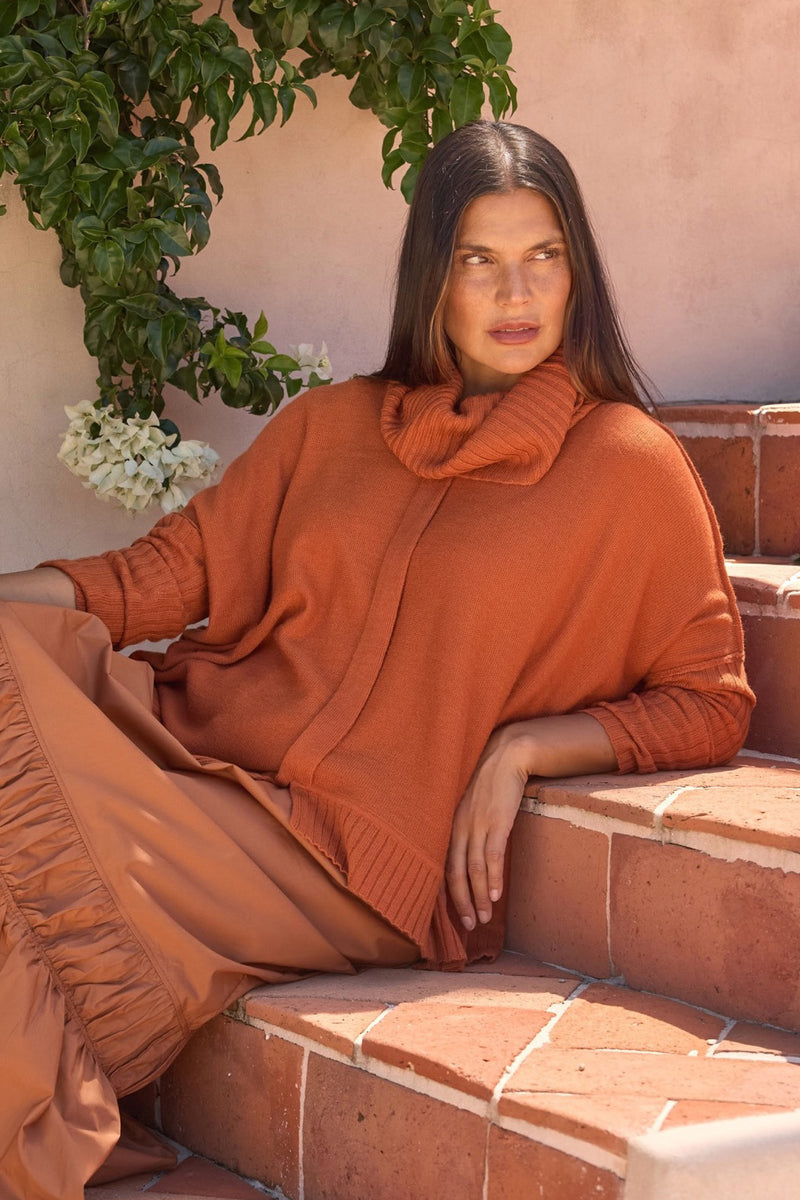 BOXY RIB SLEEVE KNIT
