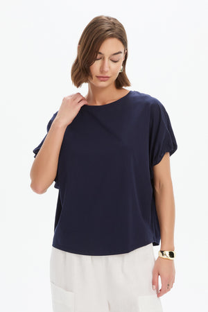 BUBBLE SLEEVE TEE